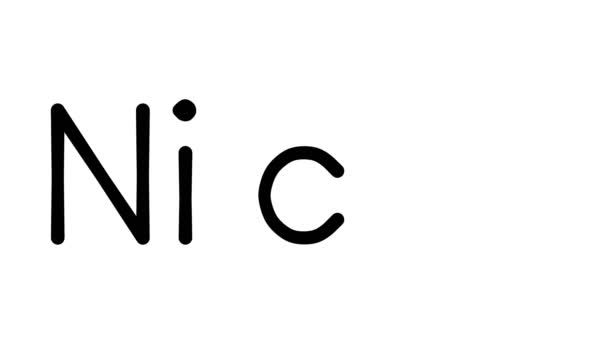 Çeşitli Sans-Serif Yazı Tipleri ve Ağırlıkları ile Niche El Yazısı Metni CanlandırmasıName - Video, Çekim