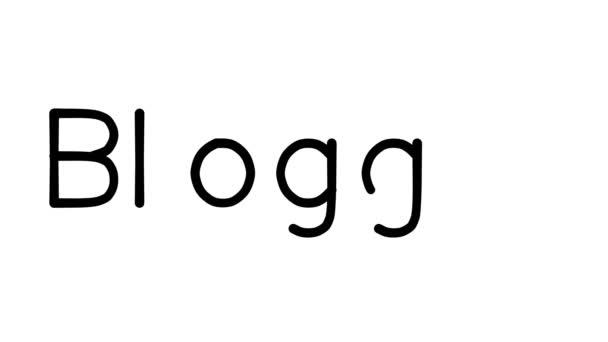 Blogger Χειρόγραφο κείμενο animation σε διάφορες γραμματοσειρές Sans-Serif και τα βάρη - Πλάνα, βίντεο