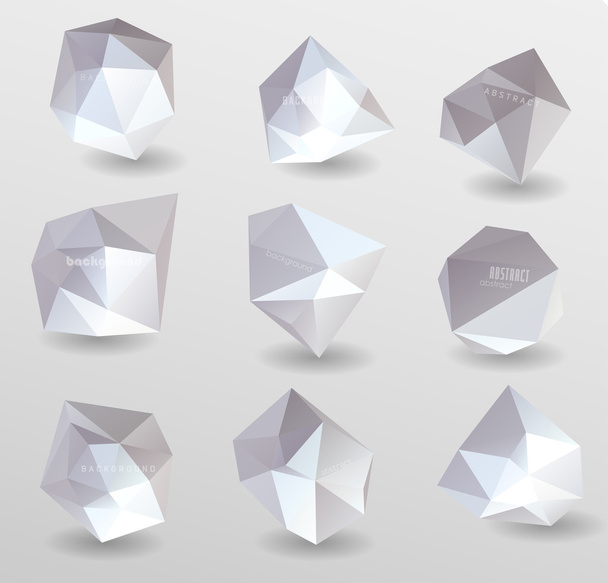 Abstract modern polygonal bubble, label website - Вектор,изображение