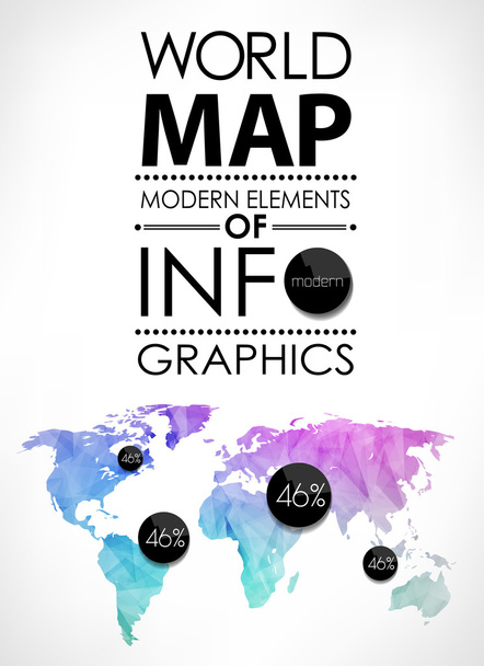 karta mapa světa - Vektor, obrázek