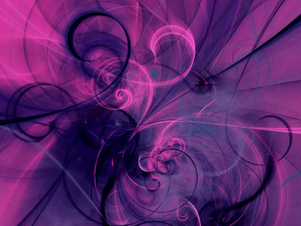 purple abstract fractal background 3d rendering - Foto, immagini