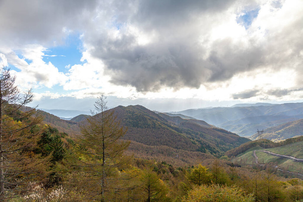 panorama de hermosa campiña de romania. tarde soleada. maravilloso paisaje de primavera en las montañas.  - Foto, imagen