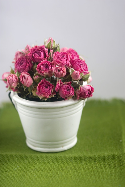 kimppu vaaleanpunaisia ruusuja koriste ämpäri
  - Valokuva, kuva