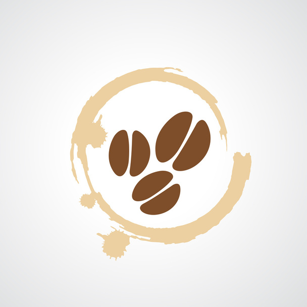 Coffee cup stain icon - Vector, Image
