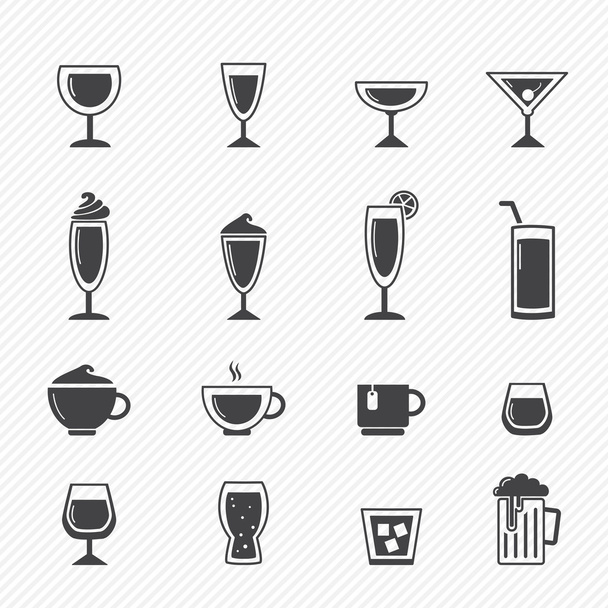 Drink icons - Vector, Image
