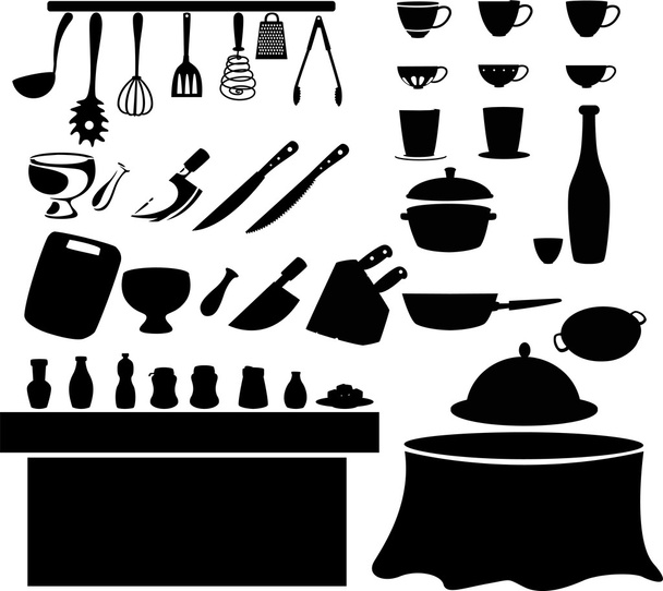 Kitchen tools - Vector, Image