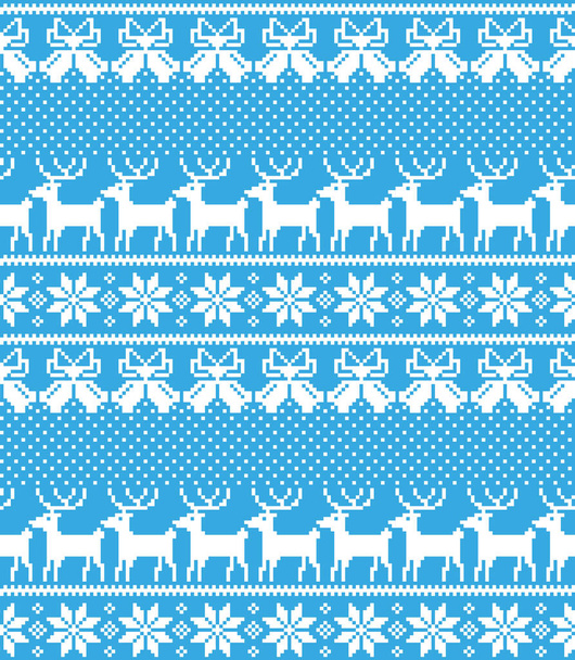 New Year's Christmas pattern pixel vector illustration. - ベクター画像