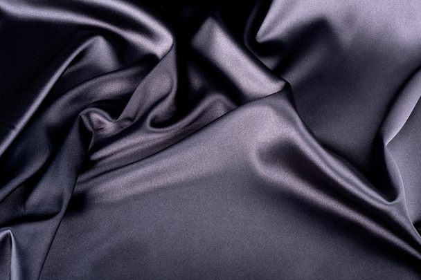 Гладкий чорний сатин
 - Фото, зображення