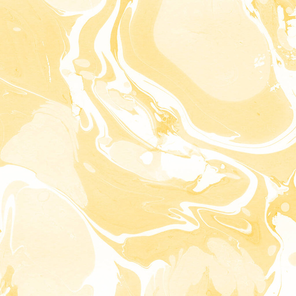 yellow marble background with paint splashes texture - Foto, Imagen