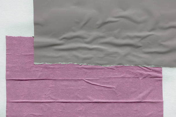 Kollázs válogatott papírok, színes elvont háttér   - Fotó, kép