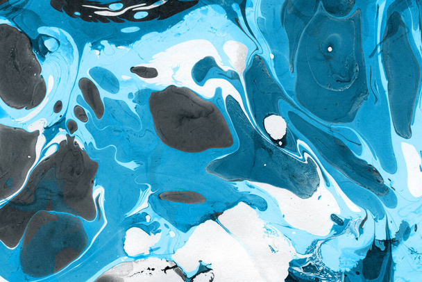 Marble background with paint splashes, texture - Photo, Image
