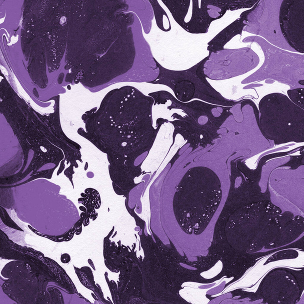 purple Marble background with paint splashes texture - Фото, зображення
