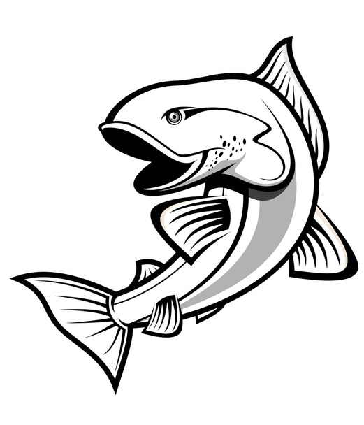 Símbolo de pesca
 - Vetor, Imagem
