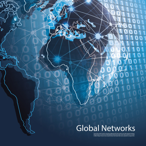Mondiale netwerken - Eps10 Vector voor uw bedrijf - Vector, afbeelding