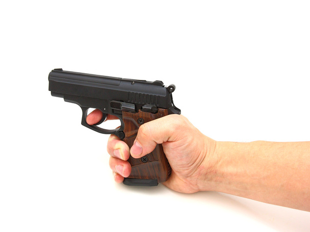 Main avec pistolet isolé
 - Photo, image