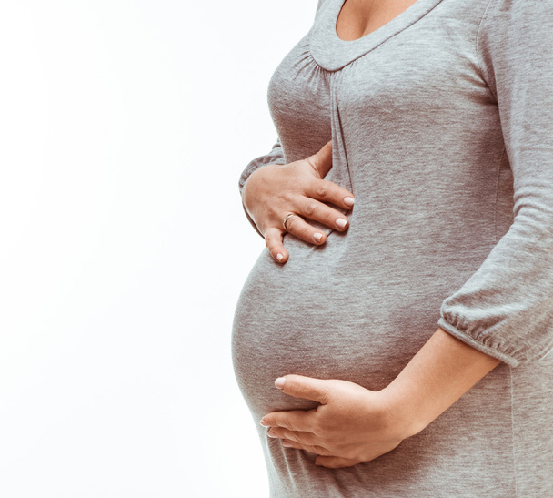 pregnant woman close-up - Foto, Imagen