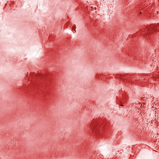 red watercolor background with realistic paper texture - Foto, Imagem