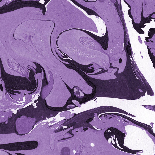 purple Marble background with paint splashes texture - Фото, зображення