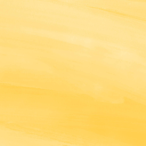 texture aquarelle réaliste jaune sur fond de papier. - Photo, image