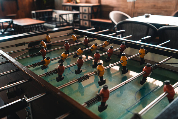 Old Table Football Game In the bar - Fotografie, Obrázek