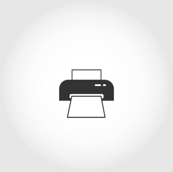 icona vettoriale isolata della stampante. icona di stampa. elemento di business design - Vettoriali, immagini
