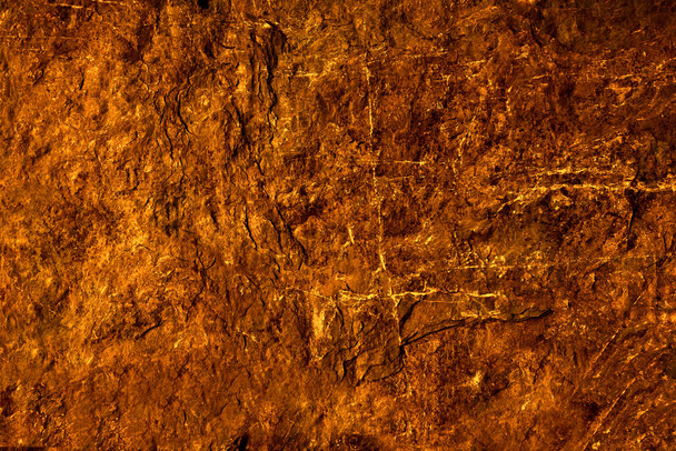 древняя лавовая гранитная каменная поверхность пещеры для внутренних обоев и фона - Фото, изображение