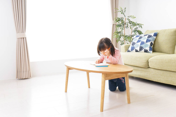 adorable child playing alone - Φωτογραφία, εικόνα