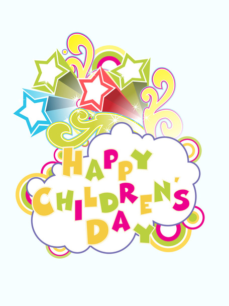 Background for children day - Vetor, Imagem