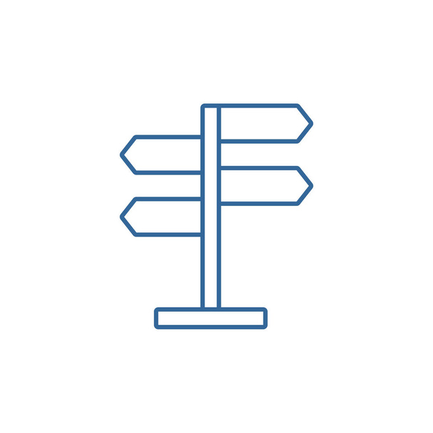 Signpost logo design vektorová šablona, Venkovní logo design koncept, Ikona symbol - Vektor, obrázek