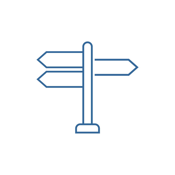 Modelo do vetor do projeto do logotipo do Signpost, conceito exterior do projeto do logotipo, símbolo do ícone - Vetor, Imagem