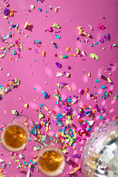 Extensive series celebrating the new year with bright colors and confetti. - Photo, Image