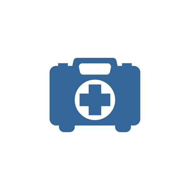Szablon wektora projektu torby medycznej, koncepcja logo podróży, symbol ikony - Wektor, obraz