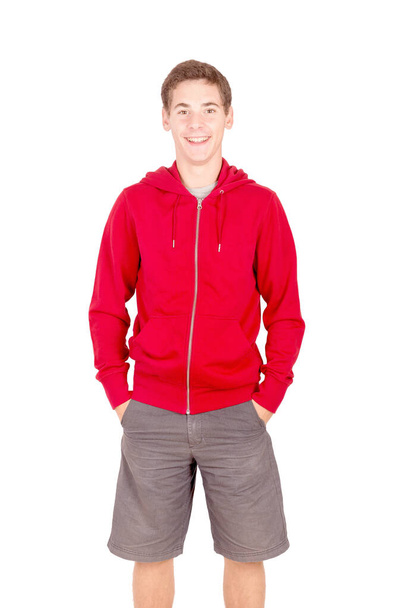 teenage boy isolated in white background - Foto, immagini