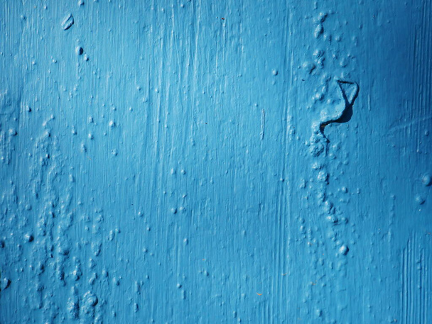 Старая деревенская и изношенная синяя окрашенная поверхность - Фото, изображение