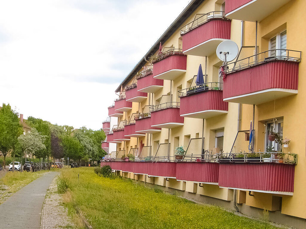 Nowoczesny apartamentowiec w Berlinie, Niemcy - Zdjęcie, obraz