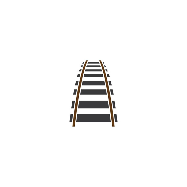  εικονογράφηση σχεδίασης εικονιδίου φορέα σιδηροδρομικού λογότυπου - Διάνυσμα, εικόνα