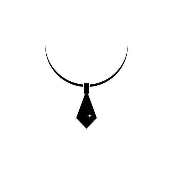 zwarte ketting logo illustratie ontwerp - Vector, afbeelding