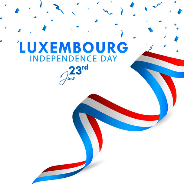 Conception vectorielle de jour de l'indépendance du Luxembourg pour l'impression de bannière et le fond de salutation - Vecteur, image