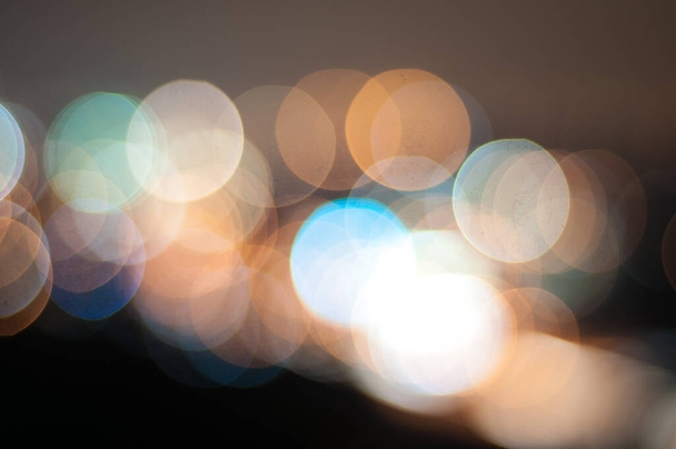 blur image with bokeh at night - Foto, Bild