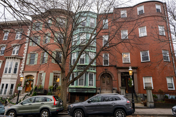 Residential buildings Boston MA USA - Foto, Imagen