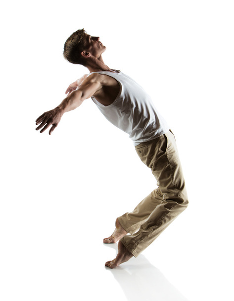 Caucasian male dancer - Zdjęcie, obraz