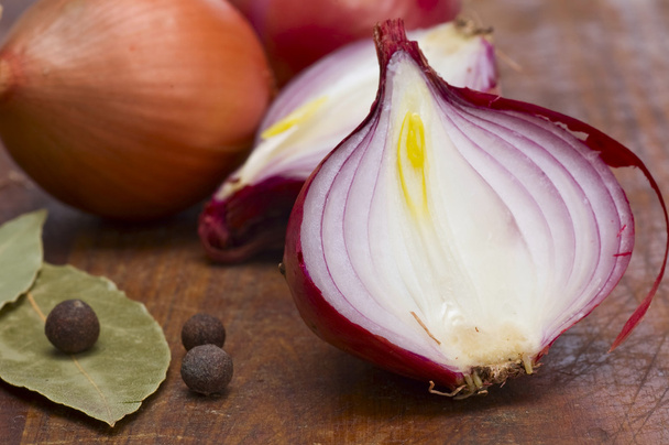 Onion still life - Фото, изображение
