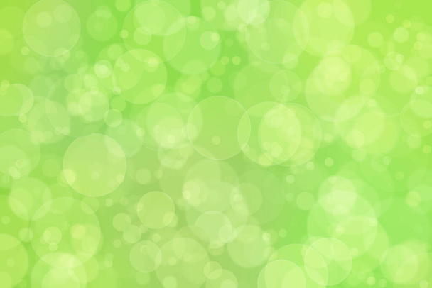 Natürliche grüne abstrakte Hintergrund. Weiche Lichtflecken defokussiert - Foto, Bild