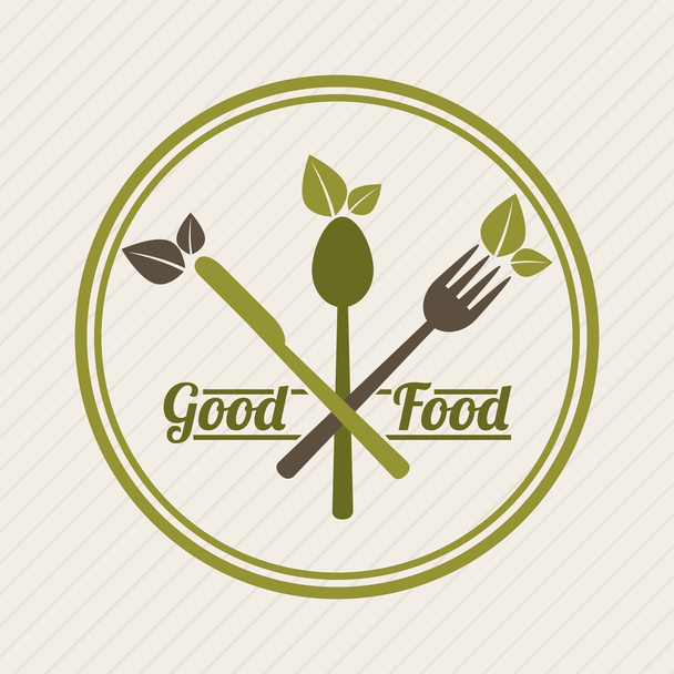 alimentos ecológicos - Vector, Imagen