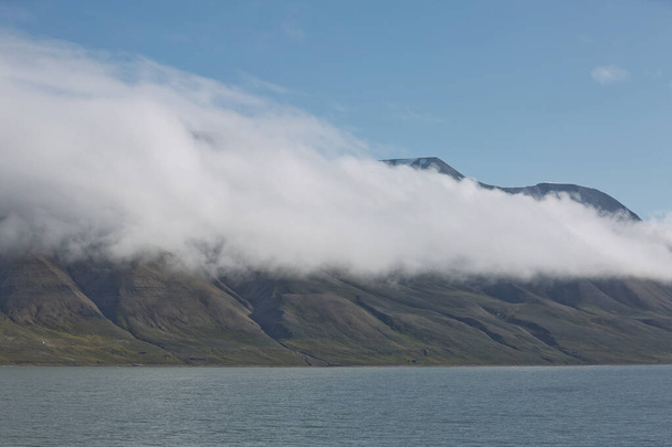 Beautiful nature and landscape near Longyearbyen, Spitsbergen  in Norway. - Fotó, kép