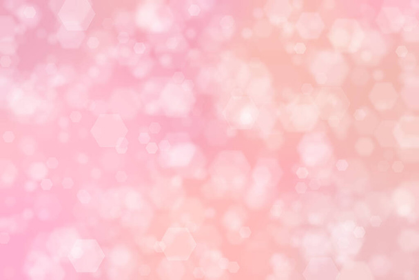 Pink romantic background with bokeh defocused sparkling lights - Photo, Image