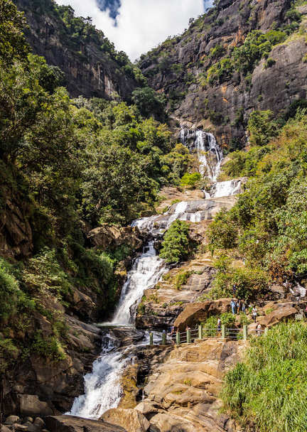 Yala NP - wodospad Ravana - Zdjęcie, obraz