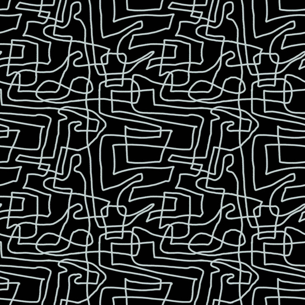 grafický chaotický vzor s čárami - Fotografie, Obrázek