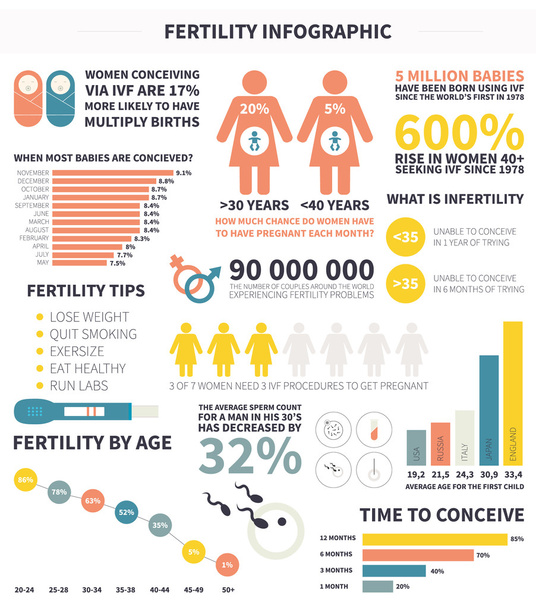 Baby infographic - Vetor, Imagem
