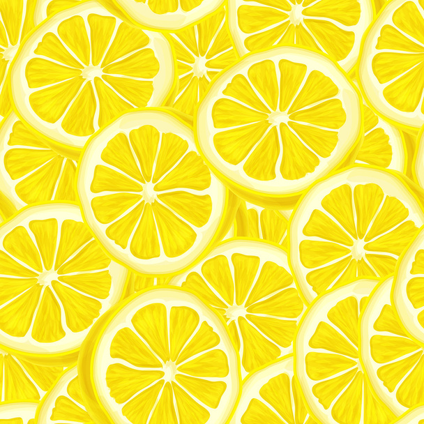 Нарезанный лимон бесшовный фон
 - Вектор,изображение